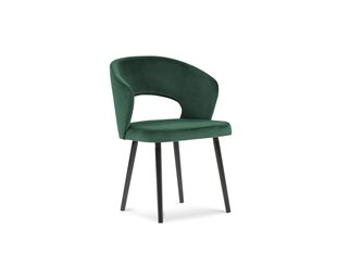 2-jų kėdžių komplektas Windsor and Co Elpis, tamsiai žalias kaina ir informacija | Virtuvės ir valgomojo kėdės | pigu.lt