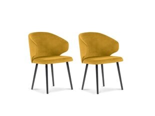 Набор из 2 стульев Windsor and Co Nemesis, желтый цена и информация | Стулья для кухни и столовой | pigu.lt