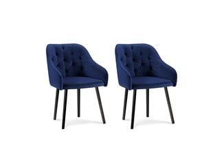 Комплект из 2-х стульев Milo Casa Luisa, темно - синий цена и информация | Стулья для кухни и столовой | pigu.lt