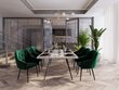 2-jų kėdžių komplektas Milo Casa Luisa, tamsiai žalias kaina ir informacija | Virtuvės ir valgomojo kėdės | pigu.lt
