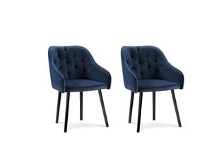 2-jų kėdžių komplektas Milo Casa Luisa, ryškiai mėlynas kaina ir informacija | Virtuvės ir valgomojo kėdės | pigu.lt