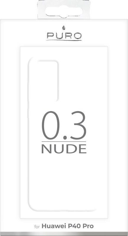 Puro Cover 03 Nude, skirtas Huawei P40 Pro, skaidrus цена и информация | Telefono dėklai | pigu.lt