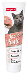 Beaphar Lachsol Paste добавка для кошек с лососевым маслом 100г цена и информация | Витамины, добавки и средства от паразитов для кошек | pigu.lt