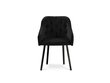 4-ių kėdžių komplektas Milo Casa Luisa, juodas kaina ir informacija | Virtuvės ir valgomojo kėdės | pigu.lt