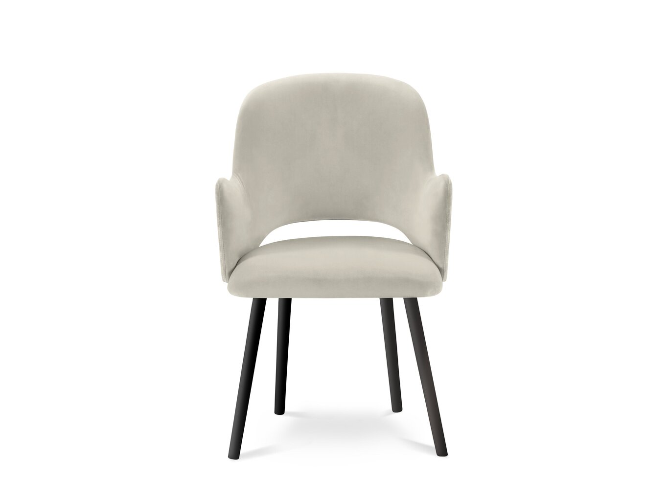 4-ių kėdžių komplektas Milo Casa Laelia, smėlio spalvos kaina ir informacija | Virtuvės ir valgomojo kėdės | pigu.lt