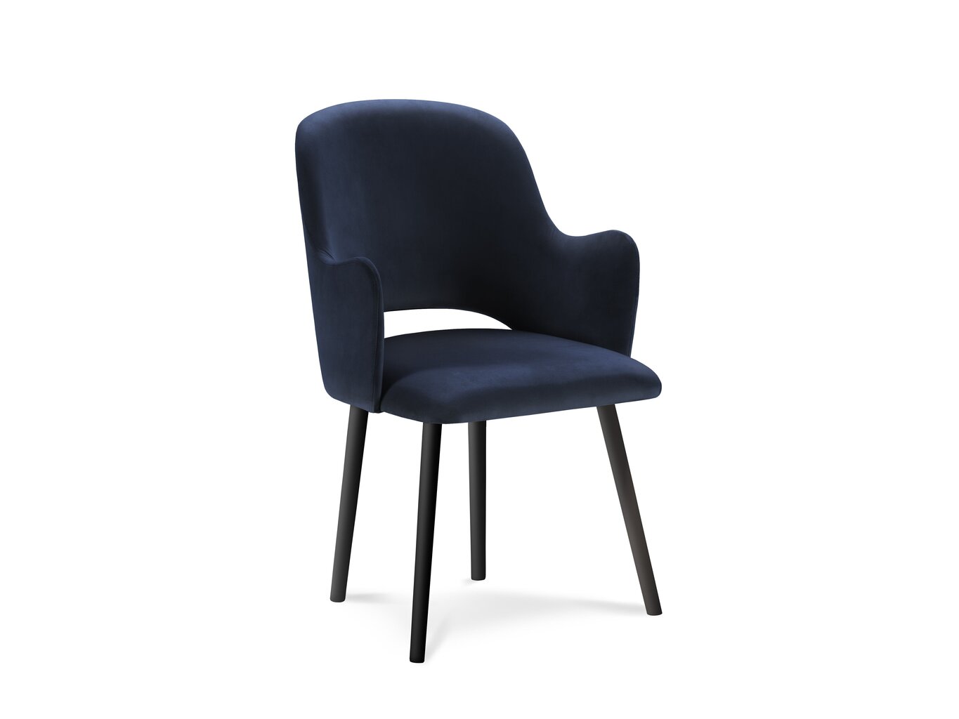 4-ių kėdžių komplektas Milo Casa Laelia, tamsiai mėlynas цена и информация | Virtuvės ir valgomojo kėdės | pigu.lt