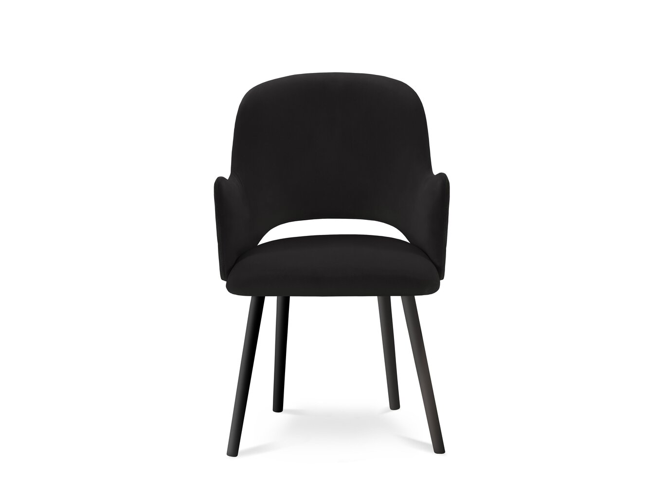 4-ių kėdžių komplektas Milo Casa Laelia, juodas цена и информация | Virtuvės ir valgomojo kėdės | pigu.lt