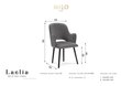 4-ių kėdžių komplektas Milo Casa Laelia, juodas kaina ir informacija | Virtuvės ir valgomojo kėdės | pigu.lt
