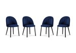 4-ių kėdžių komplektas Milo Casa Livia, tamsiai mėlynas