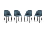 4-ių kėdžių komplektas Milo Casa Livia, mėlynas