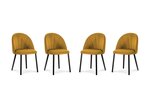 4-ių kėdžių komplektas Milo Casa Livia, geltonas