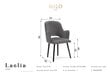 Kėdė Milo Casa Laelia, tamsiai žalia kaina ir informacija | Virtuvės ir valgomojo kėdės | pigu.lt