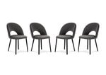 Комплект из 4-х стульев Milo Casa Lucia, темно - серый