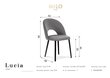 Kėdė Milo Casa Lucia, šviesiai pilka kaina ir informacija | Virtuvės ir valgomojo kėdės | pigu.lt