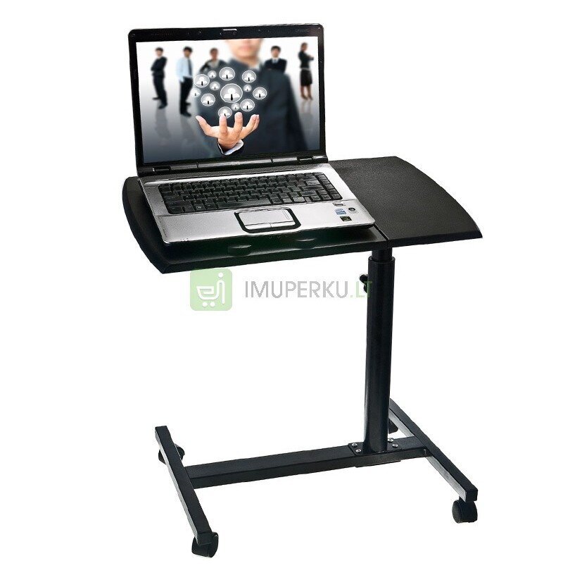 Nešiojamo kompiuterio staliukas su ratukais q44 цена и информация | Kompiuterių aušinimo ir kiti priedai | pigu.lt
