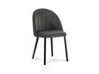 2-jų kėdžių komplektas Milo Casa Livia, tamsiai pilkas kaina ir informacija | Virtuvės ir valgomojo kėdės | pigu.lt
