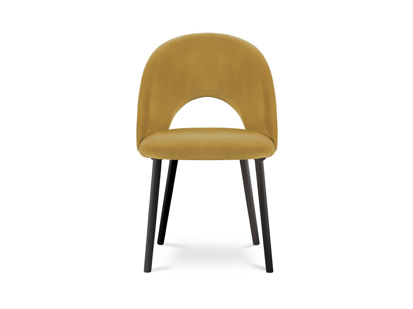 2-jų kėdžių komplektas Milo Casa Lucia, geltonas kaina ir informacija | Virtuvės ir valgomojo kėdės | pigu.lt