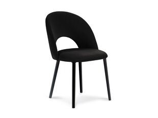 2-jų kėdžių komplektas Milo Casa Lucia, juodas kaina ir informacija | Virtuvės ir valgomojo kėdės | pigu.lt