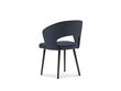 4-ių kėdžių komplektas Windsor and Co Elpis, tamsiai mėlynas kaina ir informacija | Virtuvės ir valgomojo kėdės | pigu.lt