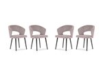 Комплект из 4-х стульев Windsor and Co Elpis, розовый