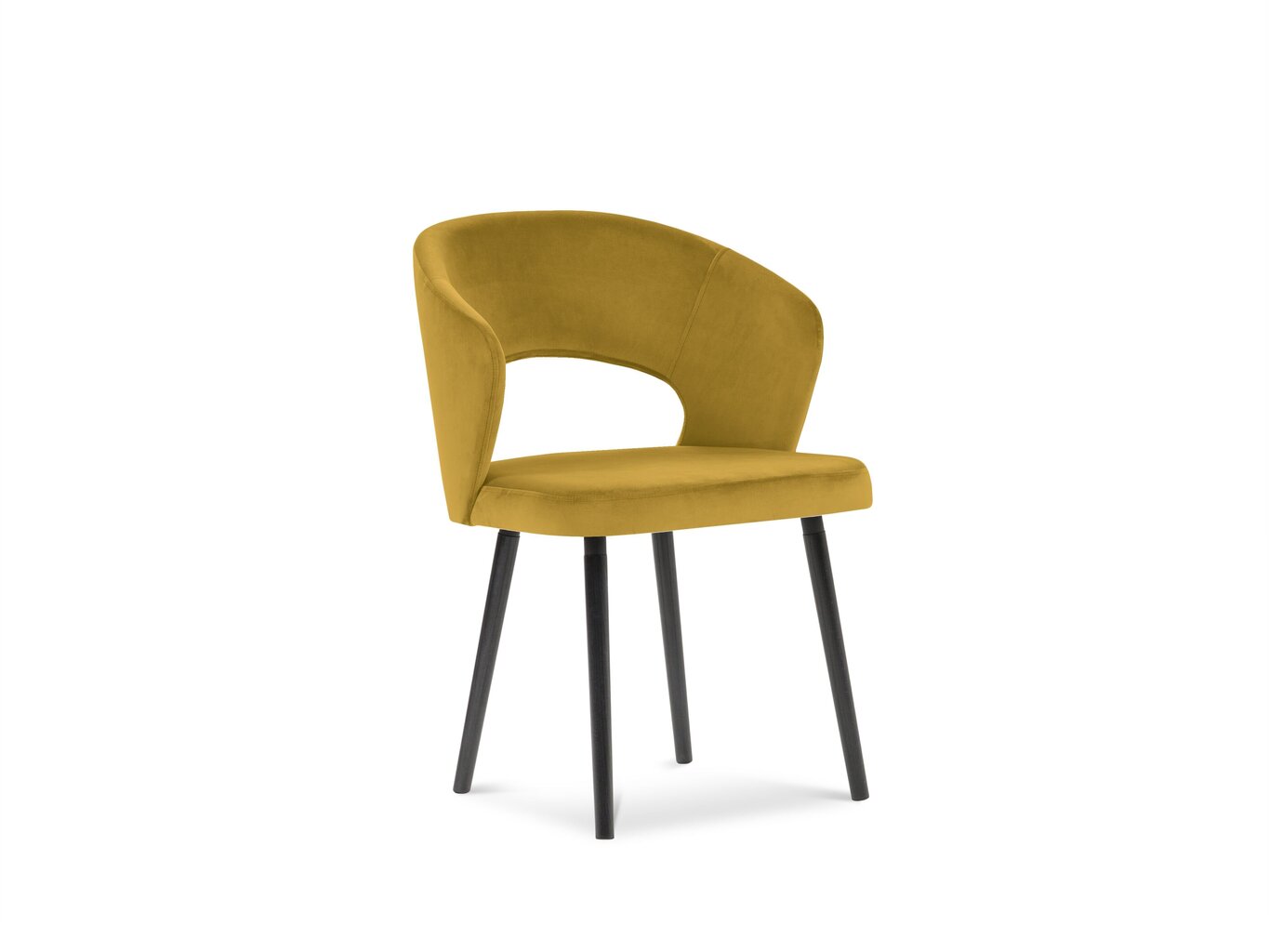 4-ių kėdžių komplektas Windsor and Co Elpis, geltonas kaina ir informacija | Virtuvės ir valgomojo kėdės | pigu.lt
