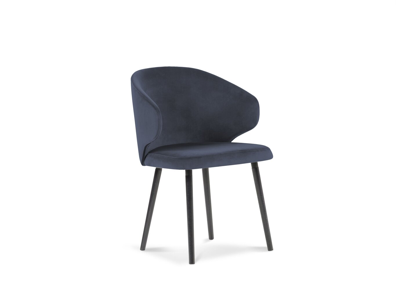 4-ių kėdžių komplektas Windsor and Co Nemesis, tamsiai mėlynas kaina ir informacija | Virtuvės ir valgomojo kėdės | pigu.lt