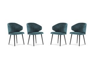4-ių kėdžių komplektas Windsor and Co Nemesis, šviesiai mėlynas kaina ir informacija | Virtuvės ir valgomojo kėdės | pigu.lt