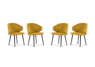 Комплект из 4-х стульев Windsor and Co Nemesis, желтый цена и информация | Стулья для кухни и столовой | pigu.lt