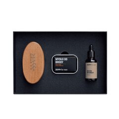 Barzdos priežiūros rinkinys vyrams Zew For Men Straight Lumberjack: maitinantis barzdos aliejus, 30 ml + barzdos muilas, 85 ml + barzdos šepetys kaina ir informacija | Skutimosi priemonės ir kosmetika | pigu.lt