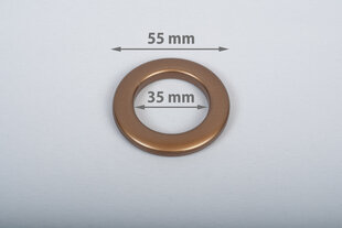 Suspaudžiami žiedai užuolaidoms 35mm,sendinto aukso spalvos, 10 vnt. kaina ir informacija | Užuolaidos | pigu.lt