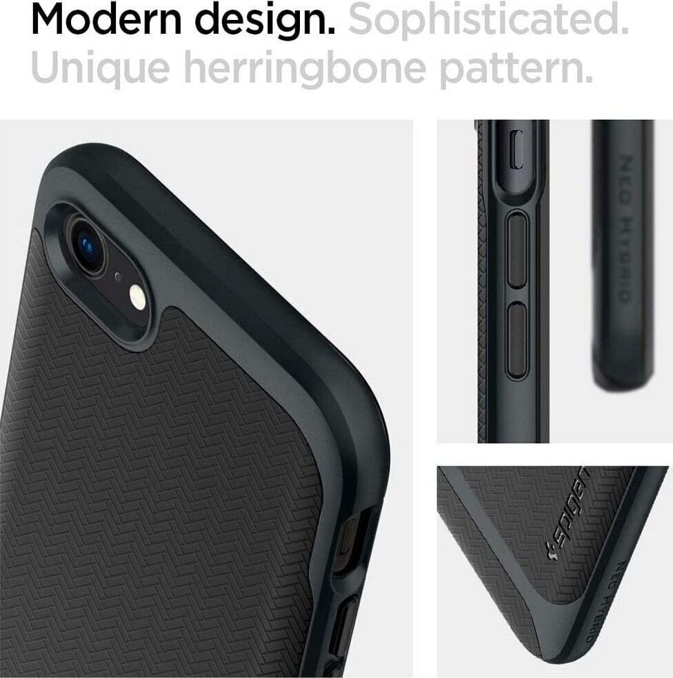 Deklas Spigen ACS00952 skirtas iPhone 8, iPhone 7, iPhone SE 2020, juoda цена и информация | Telefono dėklai | pigu.lt