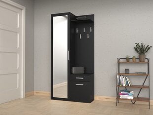 Prieškambario baldų komplektas Duo, juodas kaina ir informacija | Prieškambario komplektai | pigu.lt