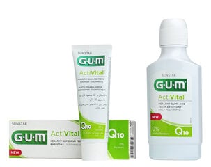 Зубная паста GUM ActiVital с Q10 и гранатом, 75 мл цена и информация | Зубные щетки, пасты | pigu.lt