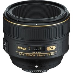 Nikon AF-S NIKKOR 58mm f/1.4G kaina ir informacija | Objektyvai | pigu.lt