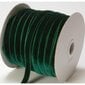 Veliūrinė (aksominė) juostelė RainBow® 6 mm, spalva tamsiai žalia, 50 m цена и информация | Dovanų pakavimo priemonės | pigu.lt