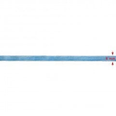 Veliūrinė (aksominė) juostelė RainBow® 6 mm, spalva žydra, 50 m kaina ir informacija | Dovanų pakavimo priemonės | pigu.lt