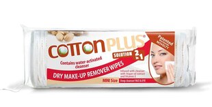 Ватные диски с лосьоном ARGAN для снятия макияжа COTTON PLUS SOLUTION 2IN1-SMAKE-UP LINE цена и информация | Средства для очищения лица | pigu.lt