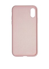 Силиконовый чехол «SoundBerry» Full protection + защитное стекло для iPhone X/XS, розовый цена и информация | Чехлы для телефонов | pigu.lt