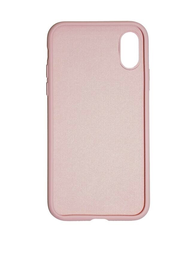 360 protection Set -telefono dėklas silikoninis - rožinė (pink rose) + grūdinto stiklo ekrano apsauga, skirtas iPhone X/XS kaina ir informacija | Telefono dėklai | pigu.lt