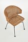 2-jų kėdžių komplektas Halmar K407, rudas/juodas kaina ir informacija | Virtuvės ir valgomojo kėdės | pigu.lt
