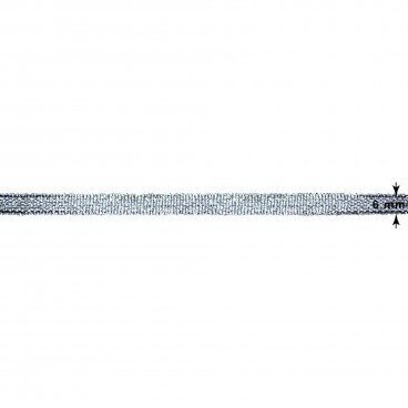 Metalizuota austa juostelė RainBow® 6 mm, spalva sidabro, 25 m kaina ir informacija | Dovanų pakavimo priemonės | pigu.lt