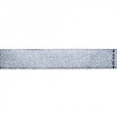 Metalizuota austa juostelė RainBow® 25 mm, spalva sidabro, 3 m kaina ir informacija | Dovanų pakavimo priemonės | pigu.lt