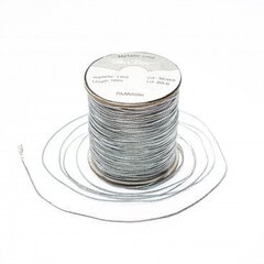 Metalizuota pinta virvutė RainBow® 1 mm, spalva sidabro, 100 m kaina ir informacija | Dovanų pakavimo priemonės | pigu.lt