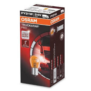 Automobilinė lemputė Osram 21W 24V BAU 15S, geltona, 1vnt. цена и информация | Automobilių lemputės | pigu.lt