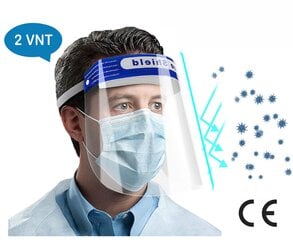 Защитная маска для лица с подкладкой для лба, 2 шт. цена и информация | Защита для головы | pigu.lt