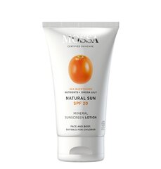 Apsauginis mineralinis losjonas nuo saulės Mossa „Natural Sun“, SPF20, 100 ml kaina ir informacija | Kremai nuo saulės | pigu.lt