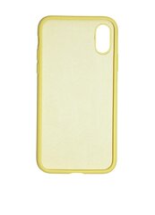 360 protection Set -telefono dėklas silikoninis - geltona (macaroon) + grūdinto stiklo ekrano apsauga, skirtas iPhone X/XS kaina ir informacija | Telefono dėklai | pigu.lt