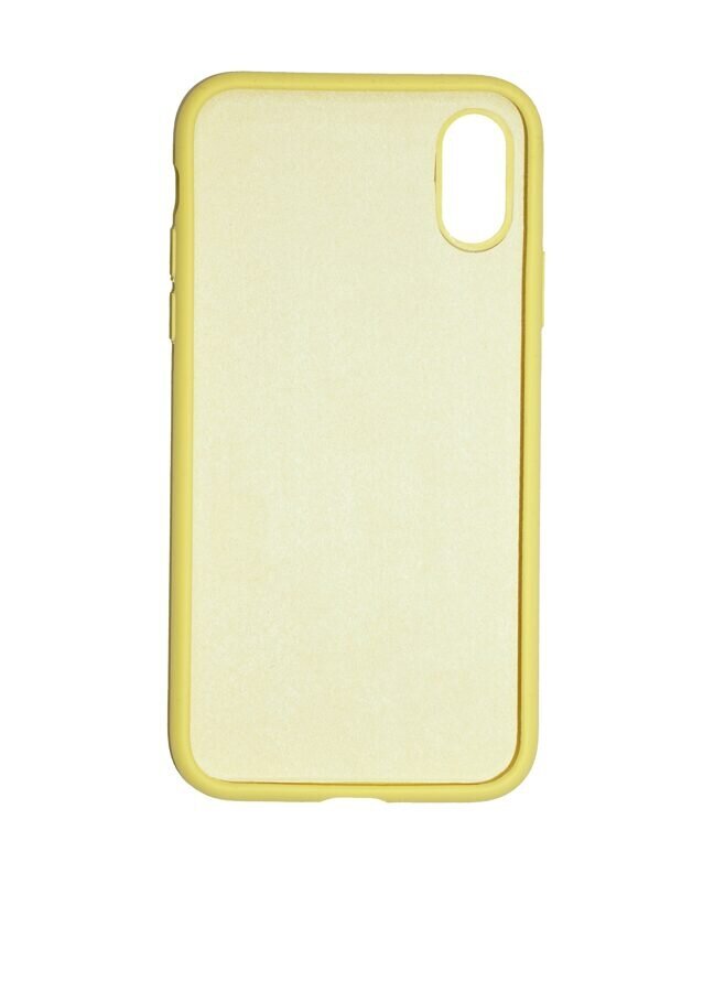 360 protection Set -telefono dėklas silikoninis - geltona (macaroon) + grūdinto stiklo ekrano apsauga, skirtas iPhone X/XS цена и информация | Telefono dėklai | pigu.lt