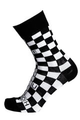 Хлопковые носки в черно-белую клетку для мужчин и женщин CROSSWORDS цена и информация | Мужские носки | pigu.lt