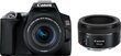Canon EOS 250D (Black) + EF-S 18-55mm f/4-5.6 IS STM + EF 50mm f/1.8 STM цена и информация | Skaitmeniniai fotoaparatai | pigu.lt